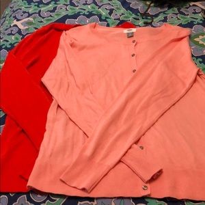 NWT Red and Pink Old Navy Crew Neck Cardigans